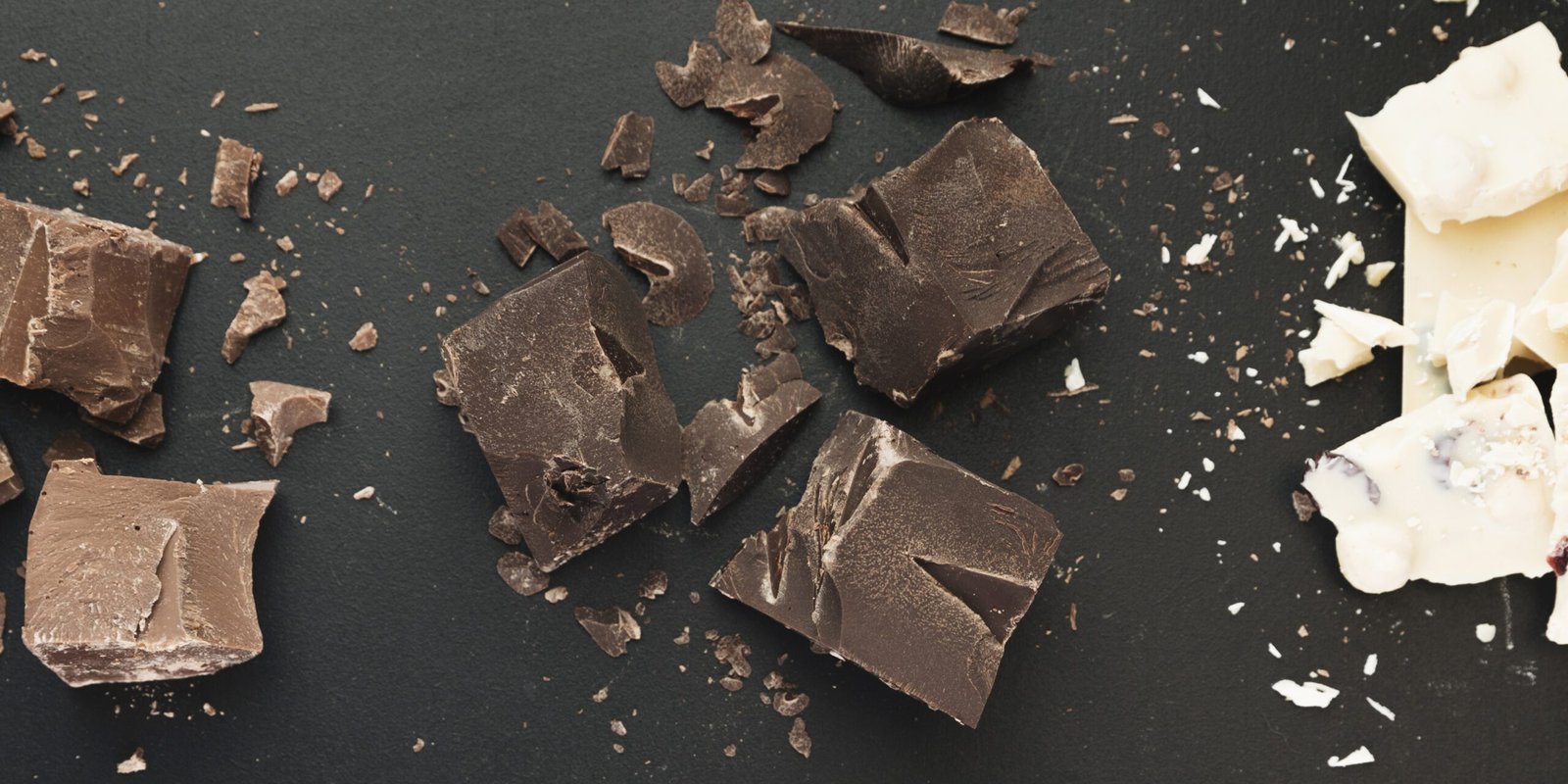 Broken chocolate bars